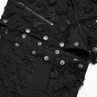 PUNK RAVE Women's Punk Ripped Split Detachable Pants