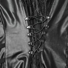 PUNK RAVE Women's Punk Rivet Strappy Long Sleeved Dress