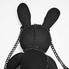 PUNK RAVE Women's Punk Rivets Chained Doll Black