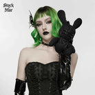 PUNK RAVE Women's Punk Rivets Chained Doll Black