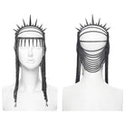PUNK RAVE Women's Punk Rivets Chained Headwear