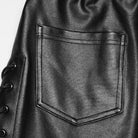 PUNK RAVE Women's Punk Rivets Drawstring Leggings