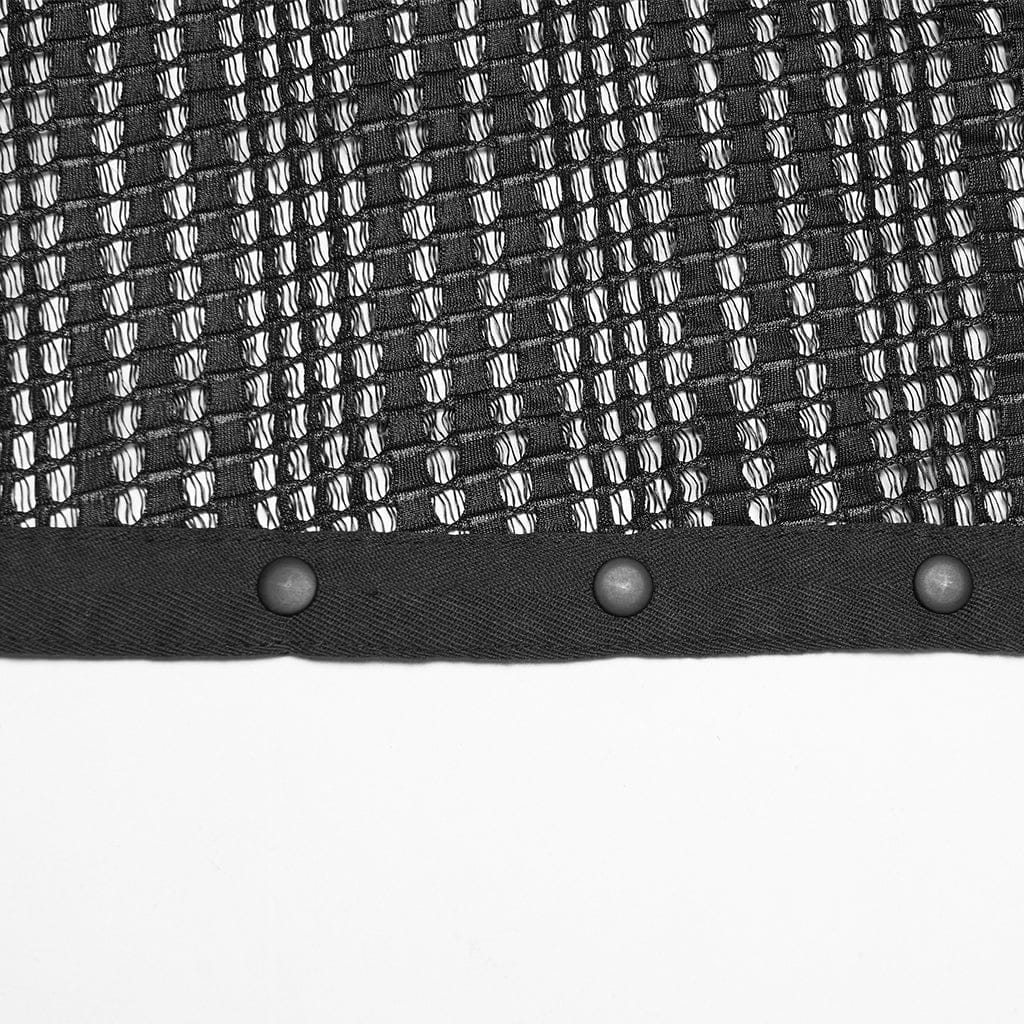 PUNK RAVE Women's Punk Rivets Irregular Cloak