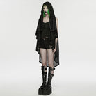PUNK RAVE Women's Punk Rivets Irregular Cloak