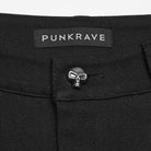 PUNK RAVE Women's Punk Rivets Shorts with Detachable Leg Harnesses