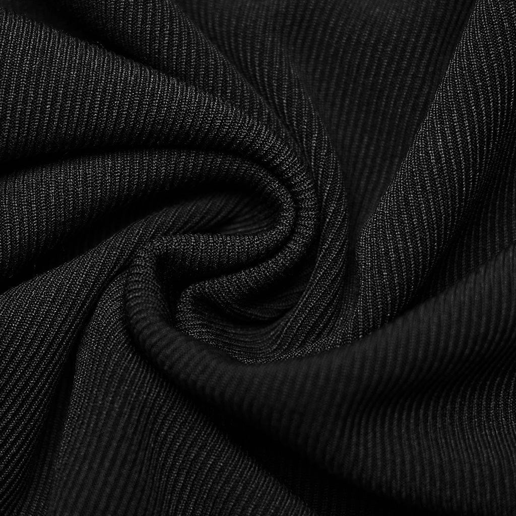 PUNK RAVE Damen Punk Rüschen Tank Top