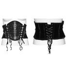 PUNK RAVE Women's Punk Skeleton Lace-up Underbust Corset