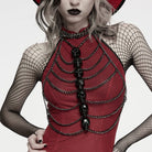 PUNK RAVE Women's Punk Skull Chain Body Harness