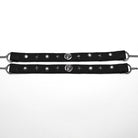 PUNK RAVE Women's Punk Skull Rivets Double Strap Choker