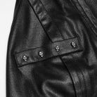 PUNK RAVE Women's Punk Skull Rivets Lace-up Turn-down Collar Vest