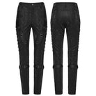 PUNK RAVE Women's Punk Snake Print Buckle Strappy Pants