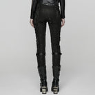 PUNK RAVE Women's Punk Snake Print Buckle Strappy Pants