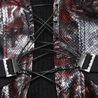 PUNK RAVE Women's Punk Snake Printed Lace-up Overbust Corset