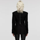 PUNK RAVE Women's Punk Stand Collar Irregular Coat