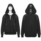 PUNK RAVE Women's Punk Strappy Hoodie