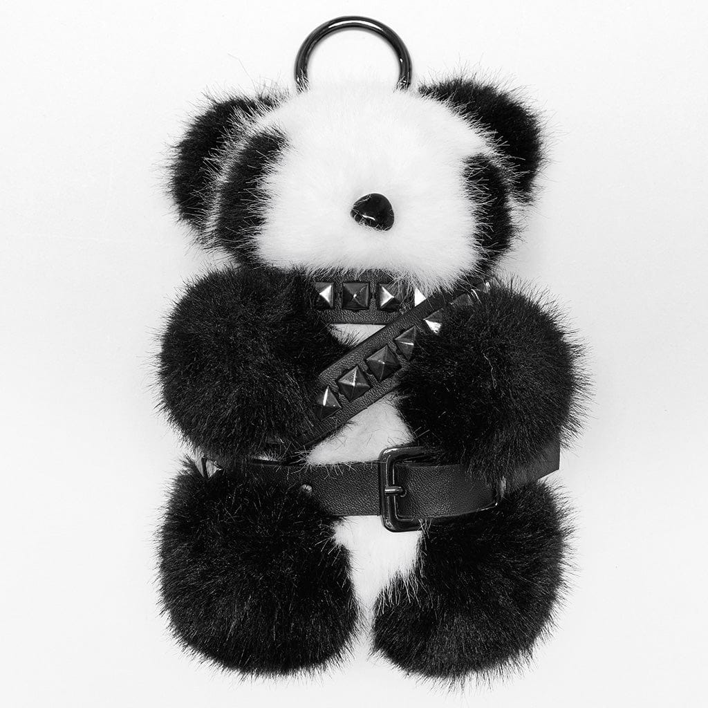 PUNK RAVE Women's Punk Studded Belt Panda Doll