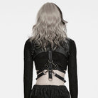 PUNK RAVE Women's Punk Studded Buckle Body Harness