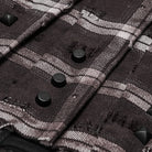 PUNK RAVE Women's Punk Studded Buckle Strap Plaid Pleated Skirt