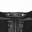 PUNK RAVE Women's Punk Studded Mesh Splice Shorts