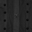 PUNK RAVE Women's Punk Studded Tassels Turn-down Collar Shirt