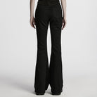 PUNK RAVE Women's Punk Studded Unedged Flared Pants