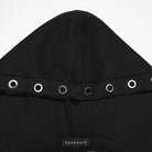 PUNK RAVE Women's Punk Unedged Zip Vest with Detachable Hood