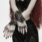 PUNK RAVE Women's Vintage Gothic Cutout Lace Gloves