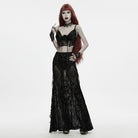 PUNK RAVE Women's Vintage Gothic Cutout Lace Gloves