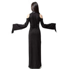 RNG Women's Gothic Lacing-up  Trumpet Sleeved Maxi Dress