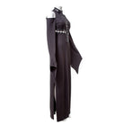 RNG Women's Gothic Lacing-up  Trumpet Sleeved Maxi Dress
