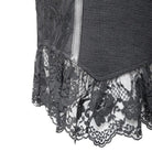 RNG Women's Gothic Ruffled Lace Splice Lace-up Skirt