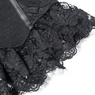 RNG Women's Gothic Ruffled Lace Splice Lace-up Skirt