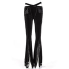 RNG Women's Gothic Splice Slit Lace Pants