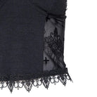 RNG Women's Gothic Stand Collar Mesh Splice Tank Top