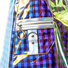 RNG Women's Grunge Contrast  Color Plaid Short Skirt