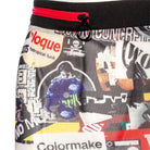 RNG Damen-Kurzrock mit Grunge-Graffiti-Aufdruck