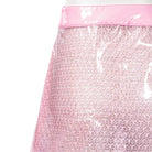 RNG Women's Grunge Sheer  Lace-trimmed Short Skirt