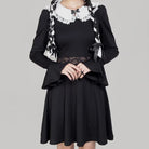 RNG Women's Lolita Doll Collar Flared Sleeved Dress