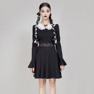 RNG Women's Lolita Doll Collar Flared Sleeved Dress