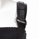 RNG Women's Punk Big-buckle Mesh Splice Vest