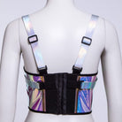 RNG Women's Punk Colorful Buckles Underbust Corset
