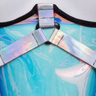 RNG Women's Punk Colorful Buckles Underbust Corset