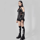 RNG Women's Punk Colorful Straps Mesh Body Harness