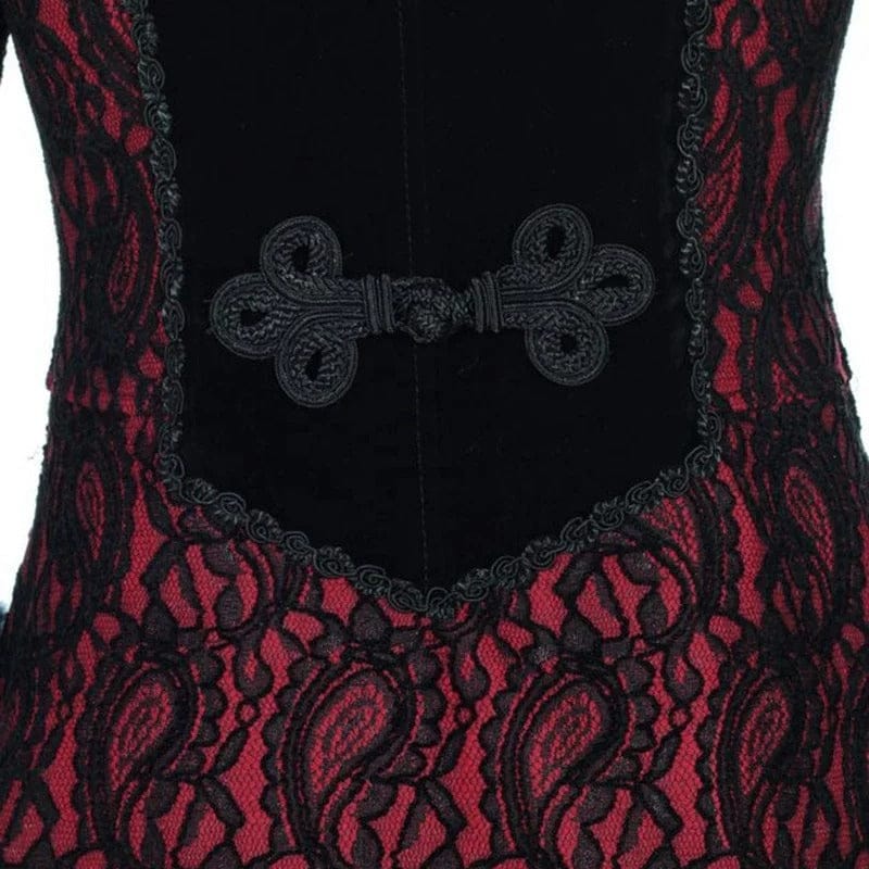 RQ-BL Women's Steampunk Faux Fur Splice Maxi Coat with Hood