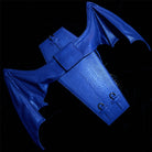 Vukora Women's Gothic Cross Bat Wing Coffin Bag Blue
