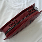 Vukora Women's Gothic Cross Bat Wing Coffin Bag Faux Leather Red
