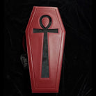 Vukora Women's Gothic Cross Bat Wing Coffin Bag Red