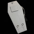 Vukora Women's Gothic Cross Bat Wing Coffin Bag White