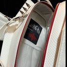 Vukora Women's Gothic Cross Bat Wing Coffin Bag White-Red