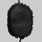 Vukora Women's Gothic Lolita Layered Floral Feather Bonnet